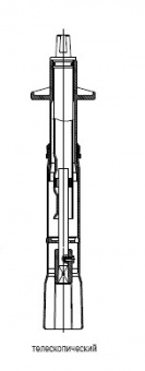 Шток телескопический HAWLE 2,0-2,5 м, для задвижек ДУ 50-100